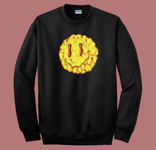 Melty Smiley Face 80s Sweatshirt