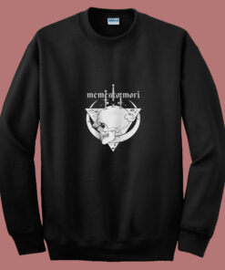 Memento Mori Skull Black 80s Sweatshirt Memento Mori Skull Black 80s Sweatshirt
