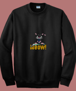 Meow Cat Funny Gift For Cats Lovers 80s Sweatshirt Meow Cat Funny Gift For Cats Lovers 80s Sweatshirt