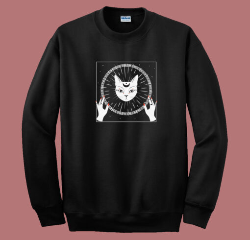 Meowgic Satan 80s Sweatshirt