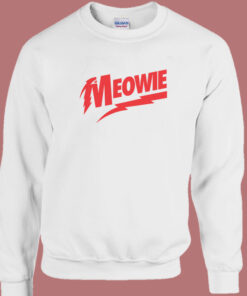 Meowie David Bowie Parody Sweatshirt 1