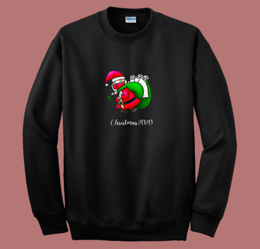 Merry Christmas 2020 Santa Quarantine 80s Sweatshirt