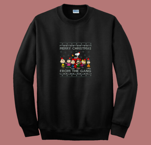 Merry Christmas The Peanuts Gang 80s Sweatshirt