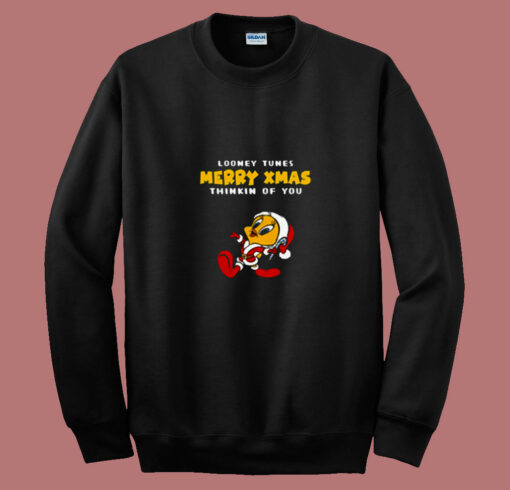 Merry Christmas With Funny Looney Tunes 80s Sweatshirt