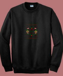 Merry Elfin Funny Santa Elf Christmas 80s Sweatshirt