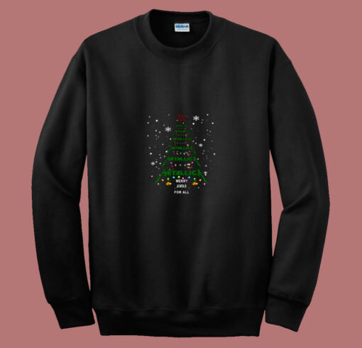 Merry Xmas For All Metallica Christmas 80s Sweatshirt