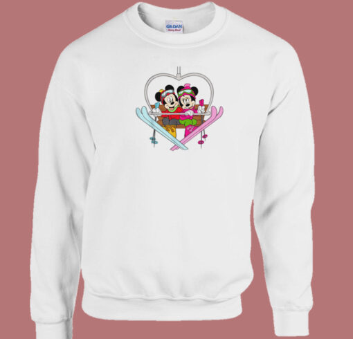 Mickey And Minnie Heart Shaped Sky Sweatshirt