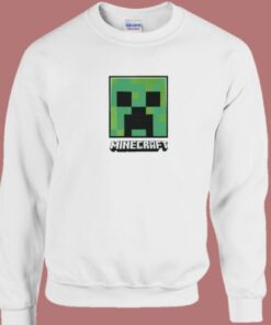 Minecraft Creeper Face Sweatshirt 1 Minecraft Creeper Face Sweatshirt 2