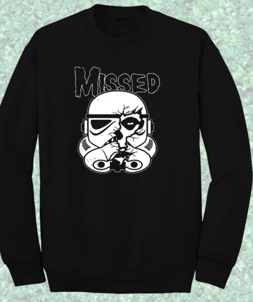 Missed Stormtrooper Helmet Crewneck Sweatshirt