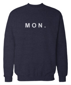 Mon. Monday Blue Navy Sweatshirt Mon. Monday Blue Navy Sweatshirt