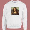 Monday Lisa Mona Lisa Parody Sweatshirt