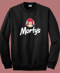 Mortys Wendys Parody Sweatshirt Mortys Wendys Parody Sweatshirt