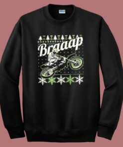 Motocross Braaap Ugly Christmas Sweatshirt