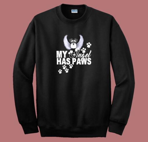 My Angel Has Paws 80s Sweatshirt