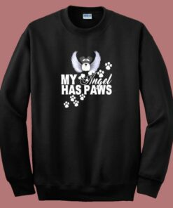 My Angel Has Paws 80s Sweatshirt