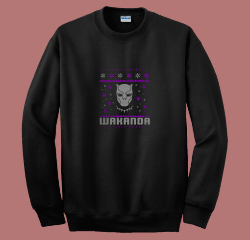 New Black Panther Wakanda Christmas 80s Sweatshirt