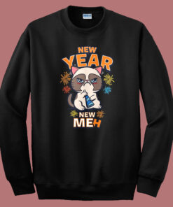 New Year New Meh Funny Cats Sweatshirt New Year New Meh Funny Cats Sweatshirt