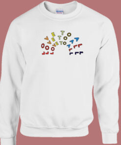 Nice Love To All Pride 80s Sweatshirt 1