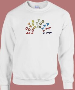 Nice Love To All Pride 80s Sweatshirt 2