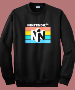 Nintendo 64 Classic Striped Sweatshirt Nintendo 64 Classic Striped Sweatshirt