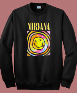 Nirvana Pink Smiley Sweatshirt Nirvana Pink Smiley Sweatshirt