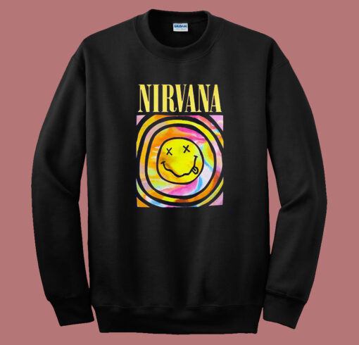 Nirvana Pink Smiley Sweatshirt