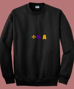 Nola Mardi Gras New Orleans 80s Sweatshirt