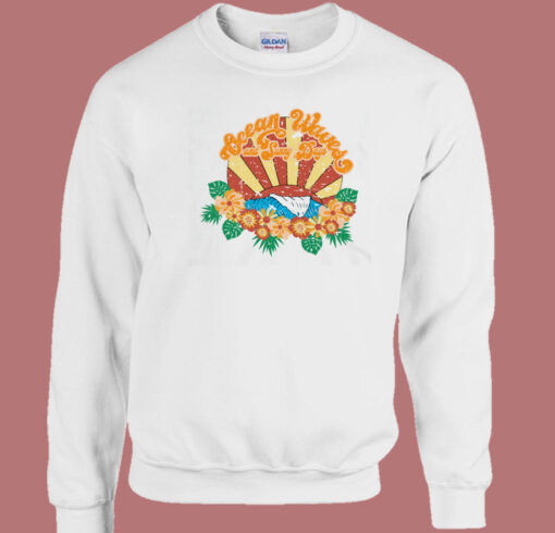 Ocean Waves Sunny Days 80s Sweatshirt