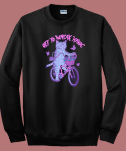 Off To Wreak Havoc Graphic 80s Sweatshirt Off To Wreak Havoc Graphic 80s Sweatshirt