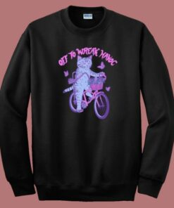 Off To Wreak Havoc Graphic 80s Sweatshirt