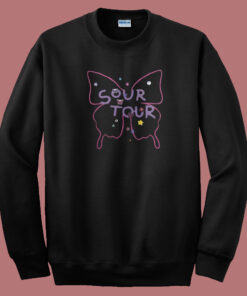 Olivia Rodrigo Sour Butterfly Tour Sweatshirt On Sale Olivia Rodrigo Sour Butterfly Tour Sweatshirt On Sale
