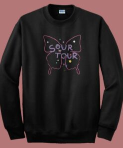 Olivia Rodrigo Sour Butterfly Tour Sweatshirt On Sale