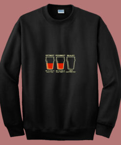 Optimist Pessimist Realist Alcohol 80s Sweatshirt Optimist Pessimist Realist Alcohol 80s Sweatshirt