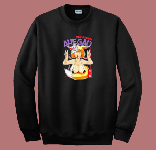 Otaku Ahegao Waifu 80s Sweatshirt