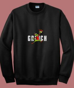 Parody Jumpman The Grinch Stole Christmas 80s Sweatshirt