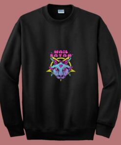 Pastel Goth Hail Satan 80s Sweatshirt