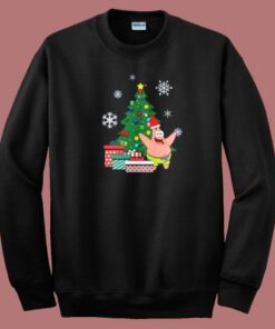 Patrick Around Christmas Tree Sweatshirt