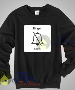 iPhone Ringer Silent Icon Sweatshirt 1