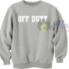 Off Duty in Grey Sweatshirt