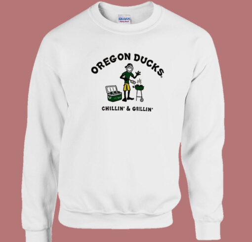 Oregon Ducks Chillin And Grillin Sweatshirt