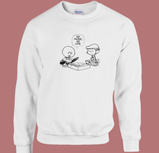 Peanuts No Music No Life Sweatshirt