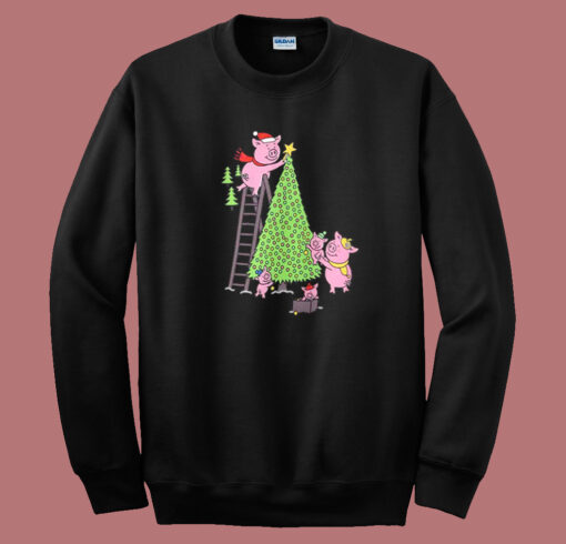 Percy Pig Christmas Tree Sweatshirt