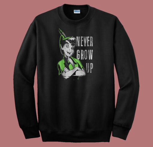 Peter Pan Never Grow Up 80s Sweatshirt