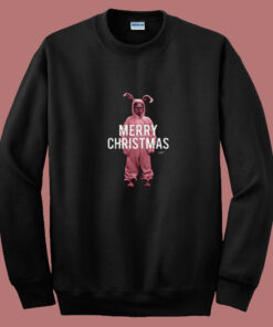 Pink Bunny Christmas Story 80s Sweatshirt Pink Bunny Christmas Story 80s Sweatshirt