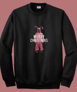 Pink Bunny Christmas Story 80s Sweatshirt Pink Bunny Christmas Story 80s Sweatshirt
