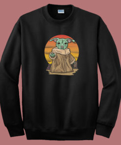 Pit Bull Baby Yoda 80s Sweatshirt Pit Bull Baby Yoda 80s Sweatshirt