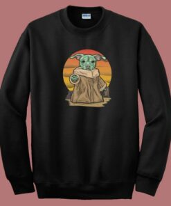 Pit Bull Baby Yoda 80s Sweatshirt Pit Bull Baby Yoda 80s Sweatshirt