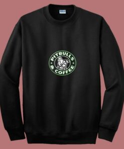 Pitbulls And Coffee 80s Sweatshirt Pitbulls And Coffee 80s Sweatshirt