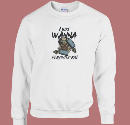 Play With You Scream 80s Sweatshirt