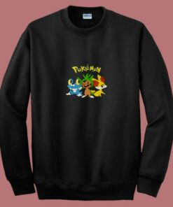 Pokemon Fennekin Chespin Froakie 80s Sweatshirt Pokemon Fennekin Chespin Froakie 80s Sweatshirt